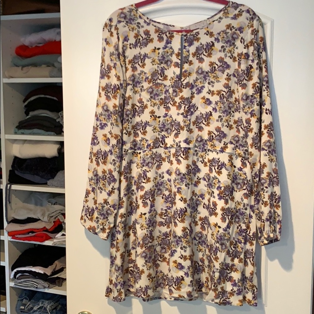 FLORAL SHIFT DRESS